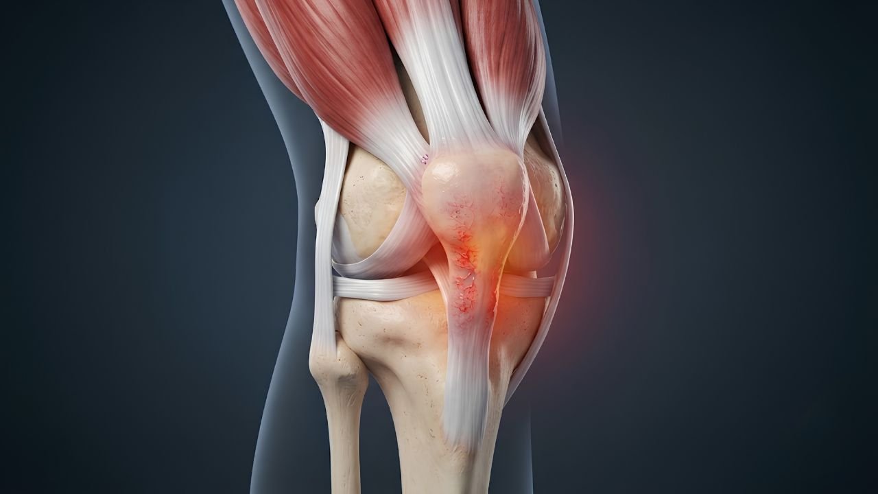 Anatomia do Tendão Patelar inflamado